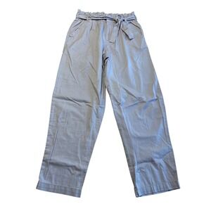 Gap Kids Girls Purple Paperbag Waist Tie Belt Cotton Pants XXL 14-16